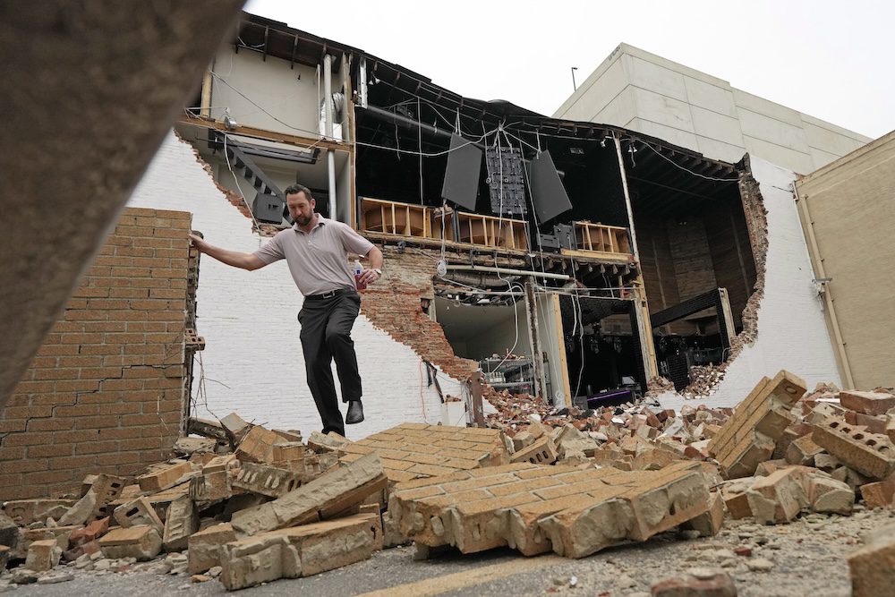 Some in Houston facing no power for weeks after storms cause widespread damage, killing at least 4