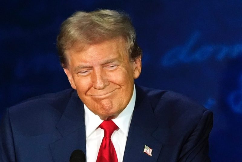 Donald Trump on debate stage