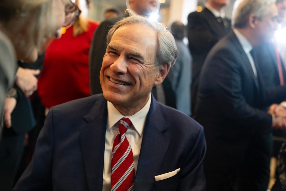 Gov. Greg Abbott at Trump's inauguration
