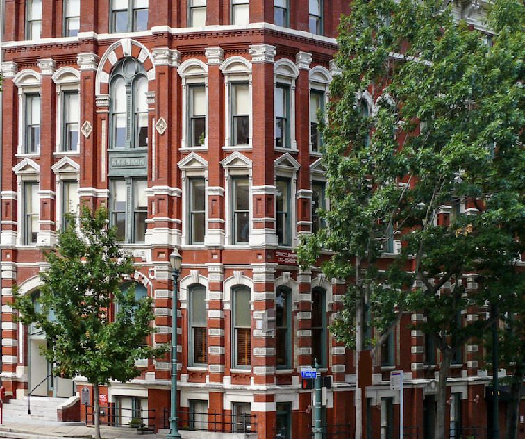 Houston Cotton Exchange's red bricks 
