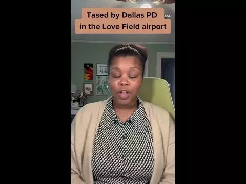 Why was a Frisco man tased by Dallas PD in the Love Field airport?