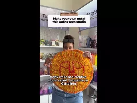 WATCH: Make your own rug at this Dallas-area studio