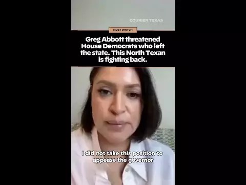 WATCH: Abbott threatened House Democrats who left the state. This North Texan is fighting back.