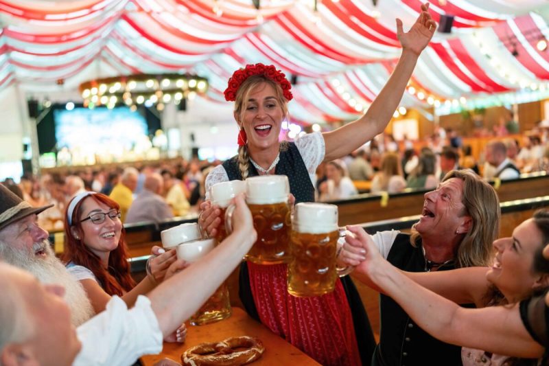 Cities and small towns across the U.S. participate in Oktoberfest.