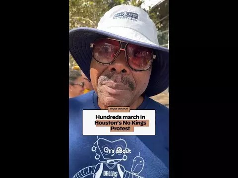 Hundreds march in Houston’s No Kings Protest