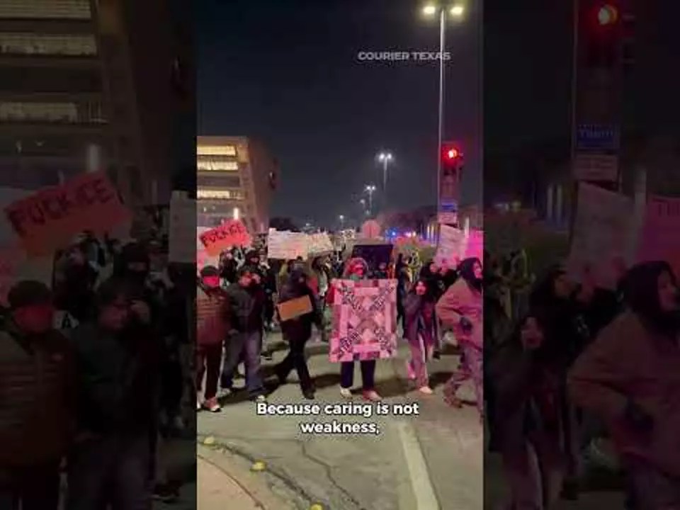‘Caring is not weakness’: Hundreds protest ICE in Dallas
