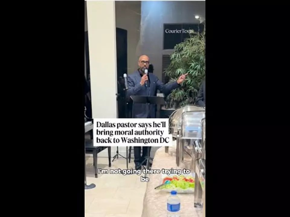 Dallas pastor says he’ll bring moral authority back to Washington DC