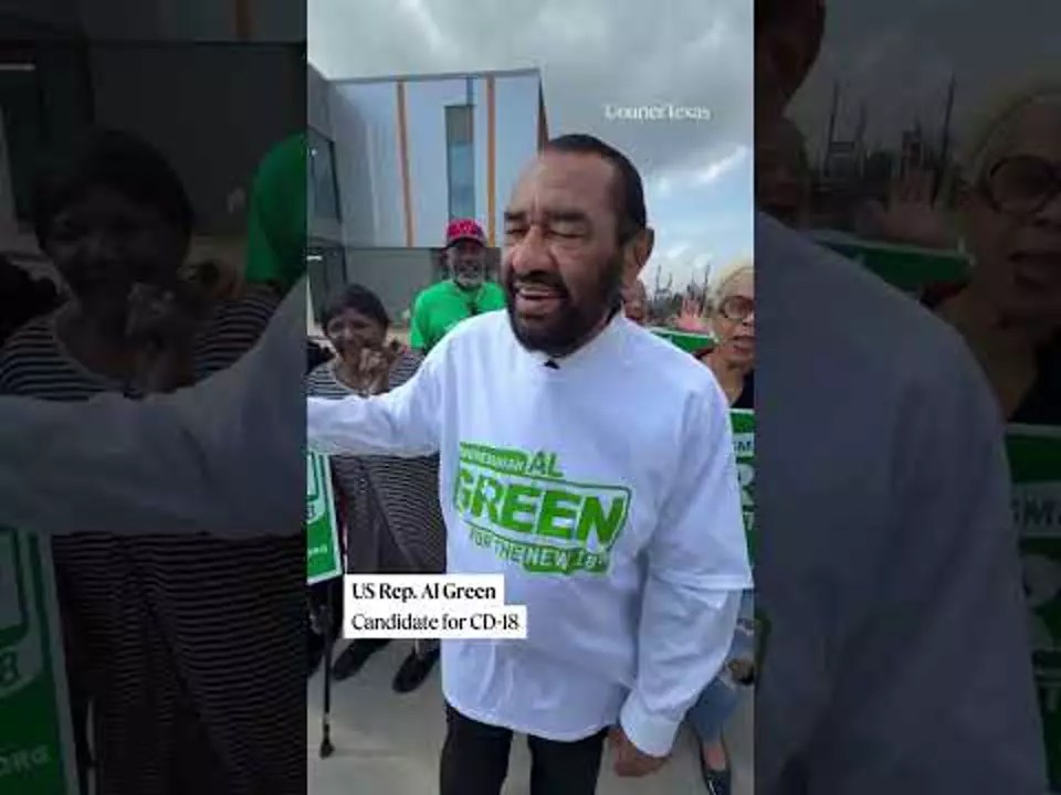 Rep. Al Green casts vote as a candidate for the CD-18