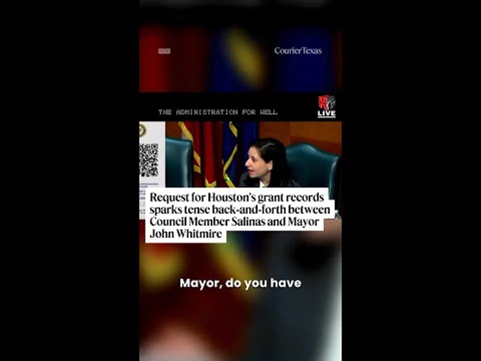 Alejandra Salinas presses John Whitmire over grant records in tense exchange