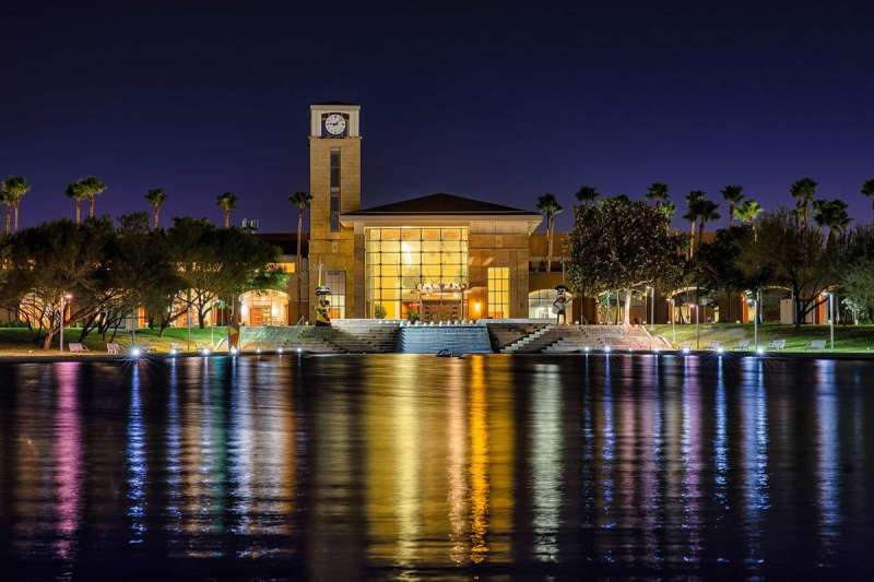 The McAllen Convention Center at night