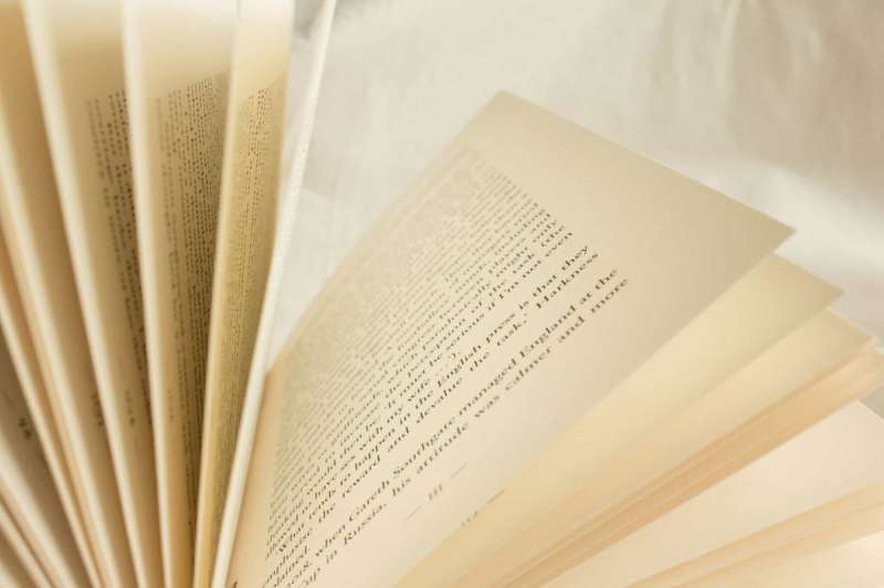 Close-up of the pages of a book