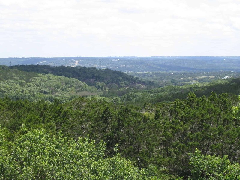 A bird's eye view of a portion of Hill Country that will serve as the land for Silver Lake State Park