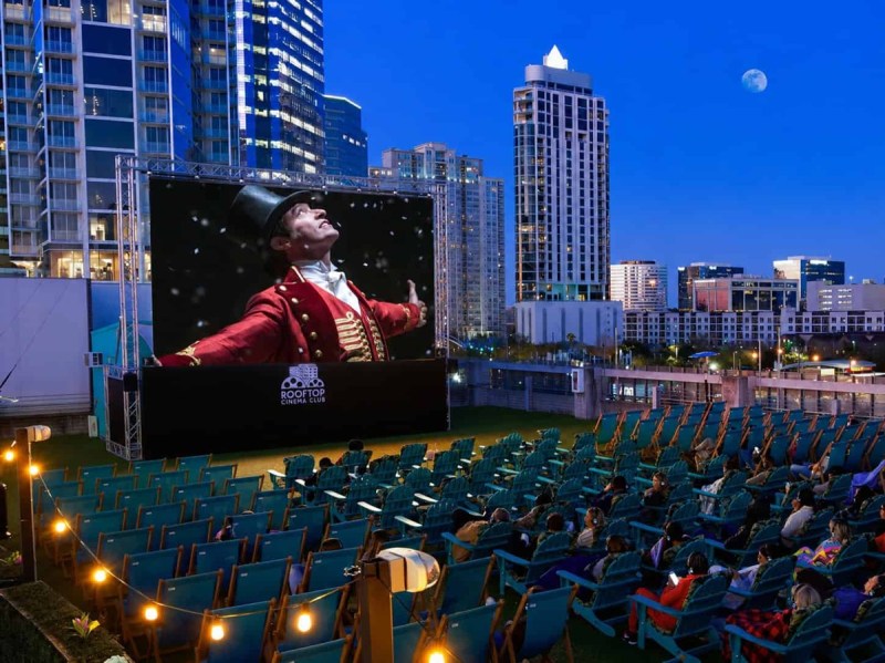 A rooftop movie night is among our list of things to do in Houston before the summer is over