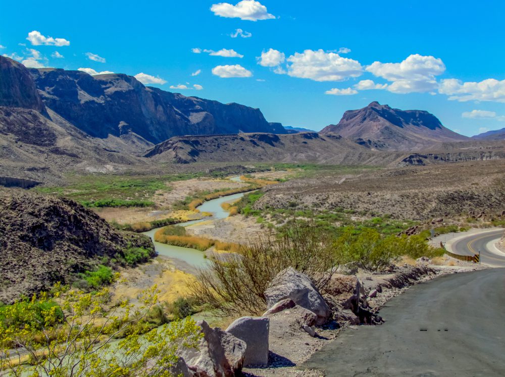 Shot of the Rio Grande River Valley in Texas.