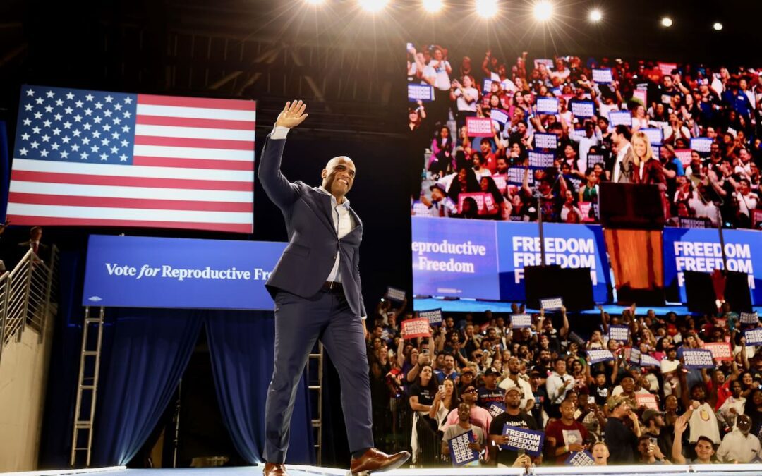Colin Allred rallies for reproductive freedom with Kamala Harris in Houston
