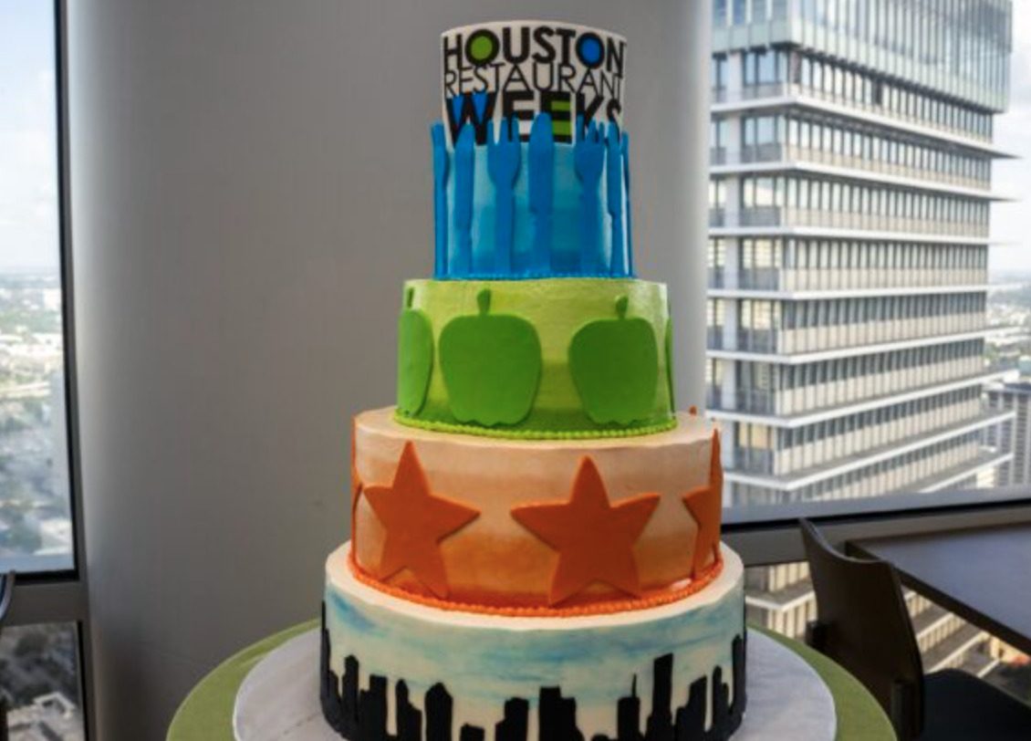 5 tier colorful cake