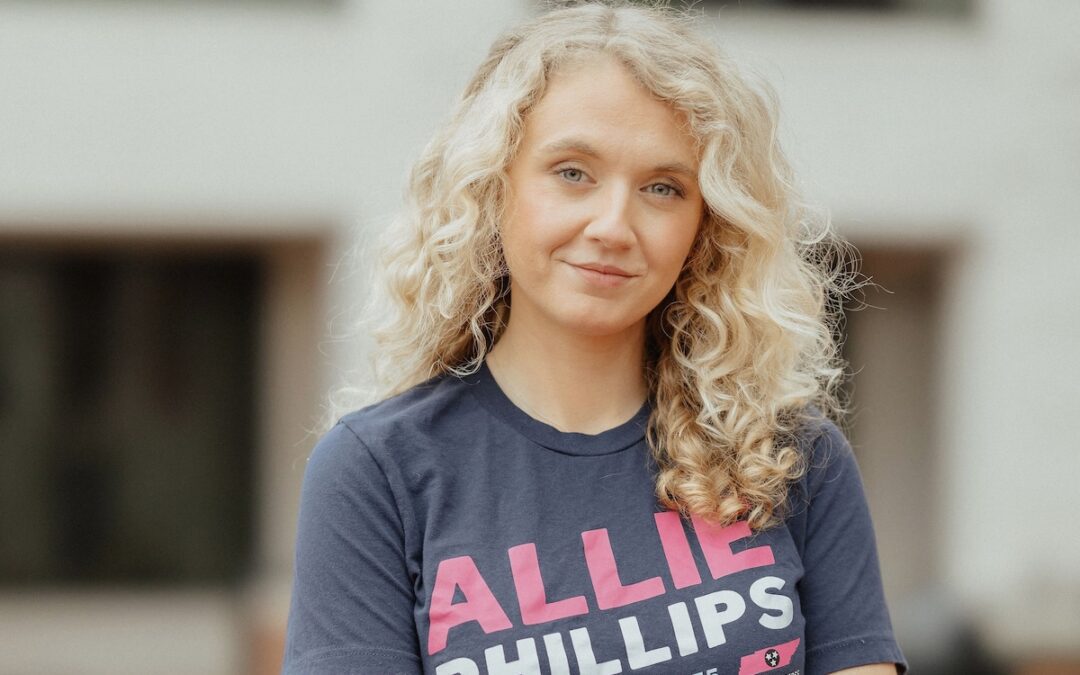 Allie Phillips came to Texas to talk about why she ran for office — and the abortion that changed her life