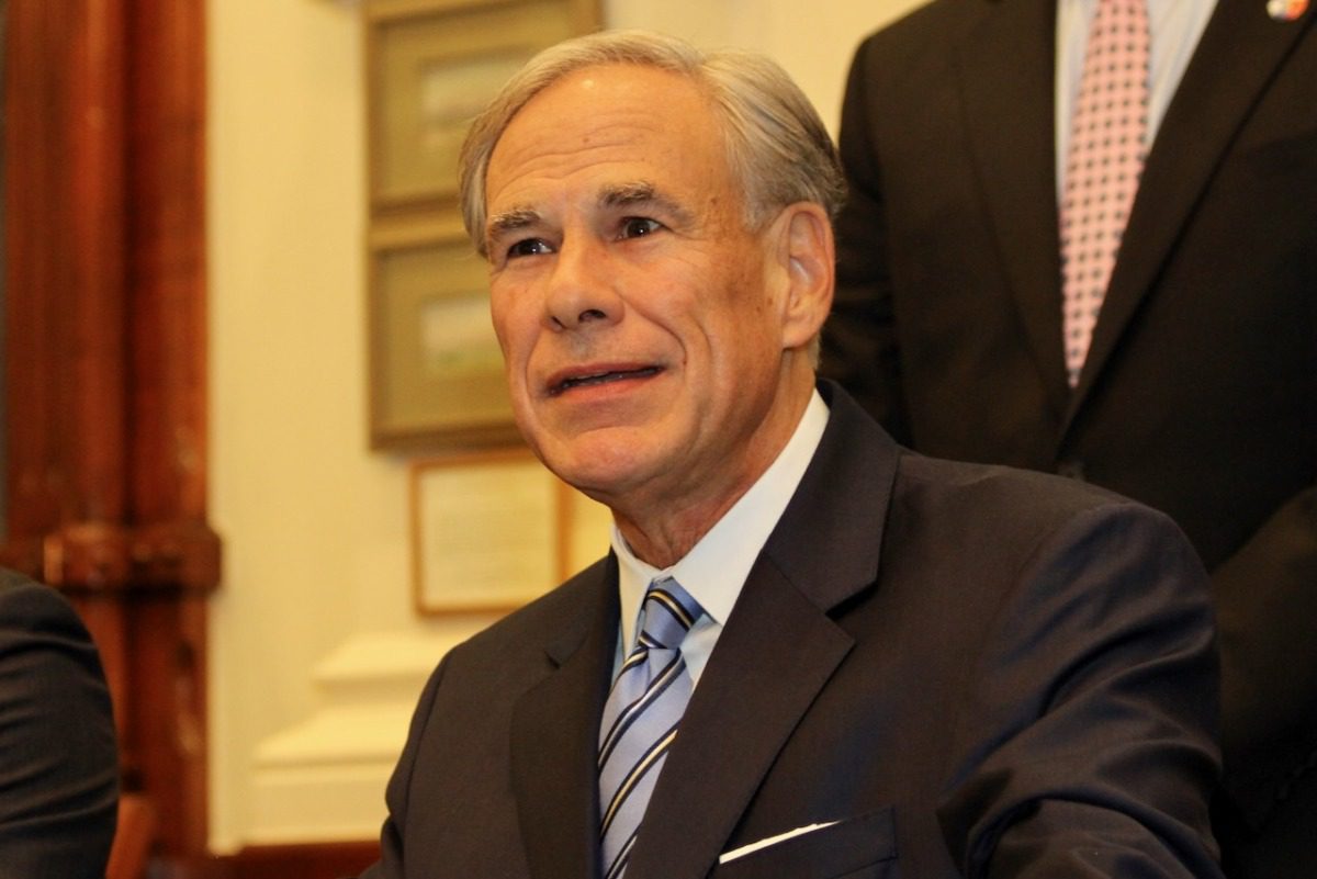 Gov. Greg Abbott in the Texas Capitol