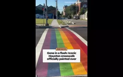 Gone in a flash: Iconic Houston crosswalk officially painted over