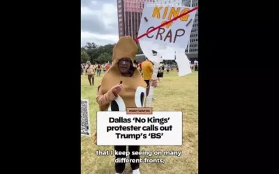 Dallas ‘No Kings’ protester calls out Trump’s ‘BS’