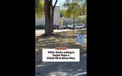 POV: Early voting is faster than a Chick-fil-A drive-thru