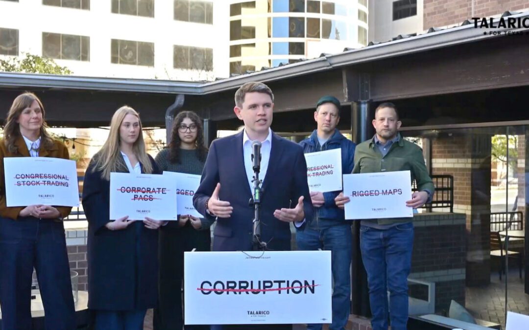 Senate hopeful James Talarico announces anti-corruption agenda