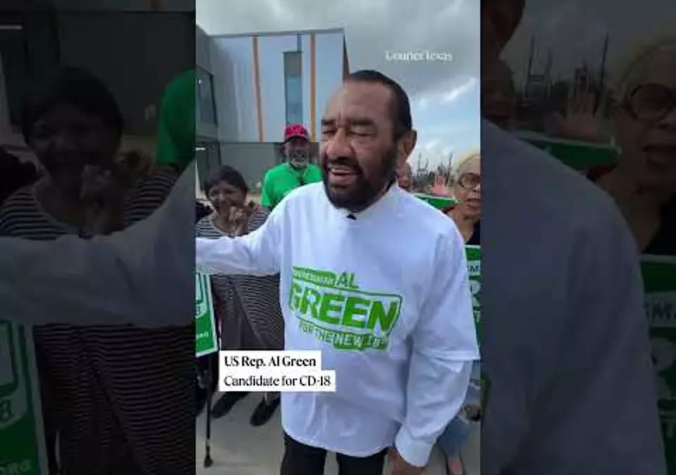 Rep. Al Green casts vote as a candidate for the CD-18
