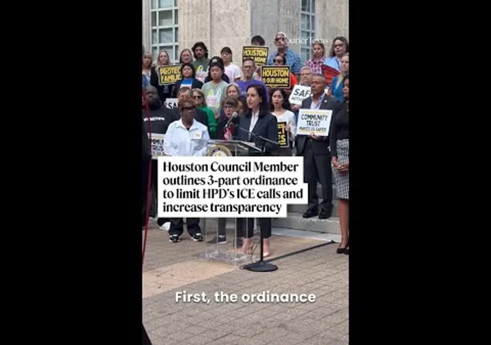 Houston council member outlines 3-part ordinance to limit HPD ICE calls, increase transparency