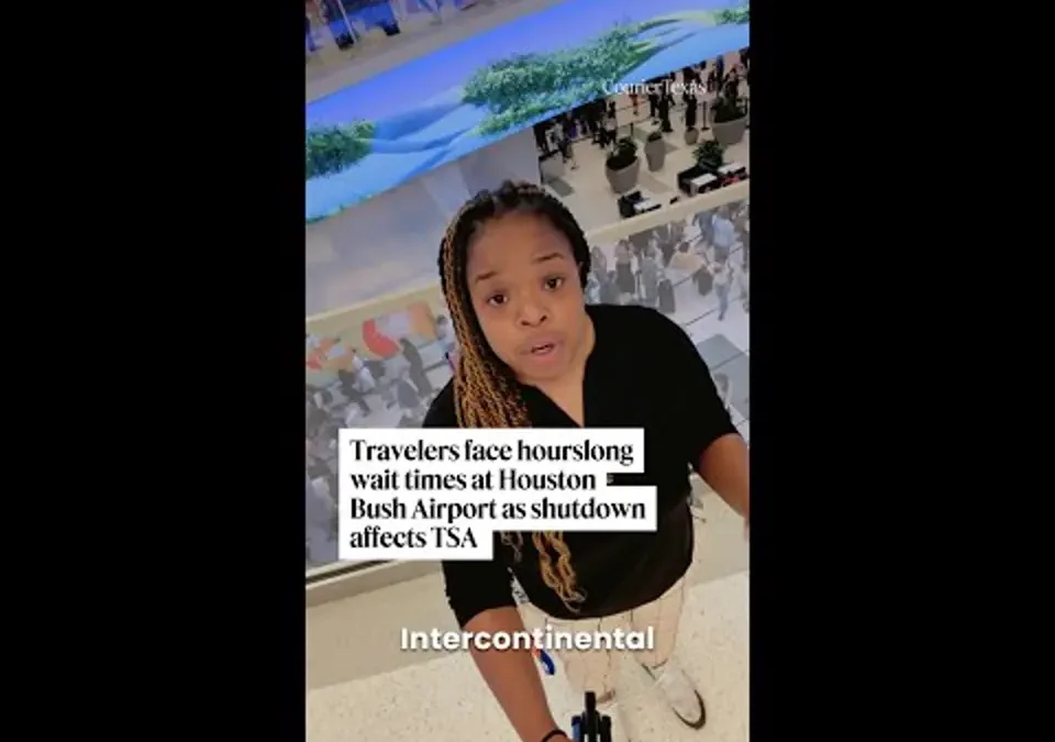 Travelers face hourslong wait times at Houston Bush Airport as shutdown affects TSA